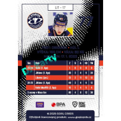 2025/26 Goal Cards Maxa liga 2.s. #LIT - 17 Michael Koštoval