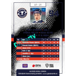 2025/26 Goal Cards Maxa liga 2.s. #LIT - 25 Jakub Hujer
