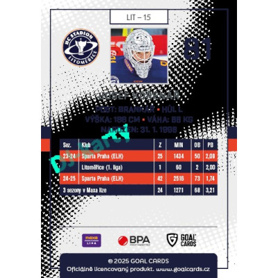 2025/26 Goal Cards Maxa liga 2.s. #LIT - 15 Josef Kořenář