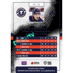 2025/26 Goal Cards Maxa liga 2.s. #LIT - 20 Lukáš Plos
