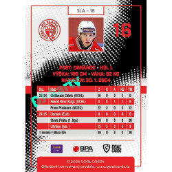 2025/26 Goal Cards Maxa liga 2.s. #SLA - 18 Vít Beran