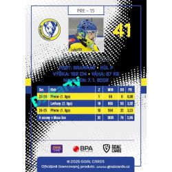 2025/26 Goal Cards Maxa liga 2.s. #PRE - 15 Josef Němeček