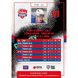 2025/26 Goal Cards Maxa liga 2.s. #POR - 24 Maxim Vehovský