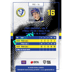 2025/26 Goal Cards Maxa liga 2.s. #PRE - 16 Marek Mozr