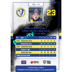 2025/26 Goal Cards Maxa liga 2.s. #PRE - 19 Adam Boltvan