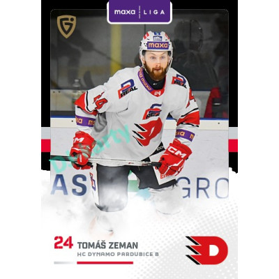 2025/26 Goal Cards Maxa liga 2.s. #PCE - 24 Tomáš Zeman Canvas Parallel