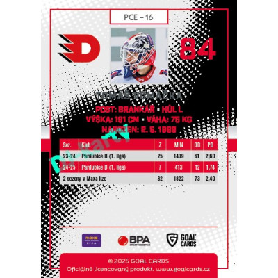 2025/26 Goal Cards Maxa liga 2.s. #PCE - 16 Tomáš Vomáčka