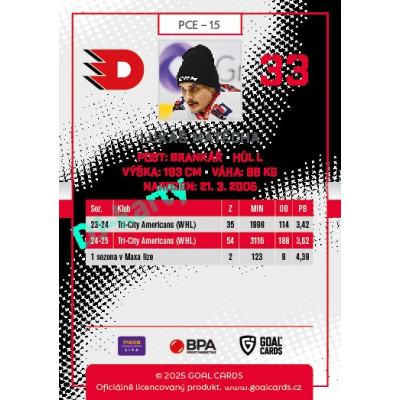 2025/26 Goal Cards Maxa liga 2.s. #PCE - 15 Lukáš Matěcha