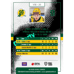 2025/26 Goal Cards Maxa liga 2.s. #VSE - 20 Štěpán Matějček