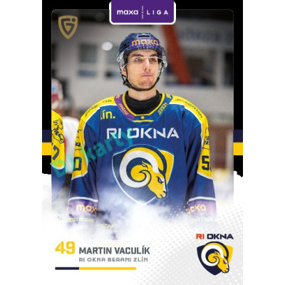 2025/26 Goal Cards Maxa liga 2.s. #ZLI - 41 Martin Vaculík Canvas Parallel