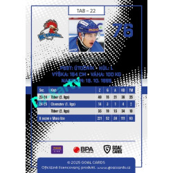 2025/26 Goal Cards Maxa liga 2.s. #TAB - 22 Jiří Severa