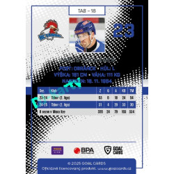 2025/26 Goal Cards Maxa liga 2.s. #TAB - 18 Jakub Suchánek