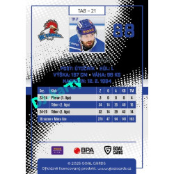 2025/26 Goal Cards Maxa liga 2.s. #TAB - 21 Matěj Zadražil