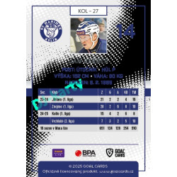 2025/26 Goal Cards Maxa liga 2.s. #KOL - 27 Jan Berger