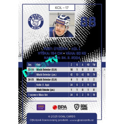2025/26 Goal Cards Maxa liga 2.s. #KOL - 17 Matěj Gardoň