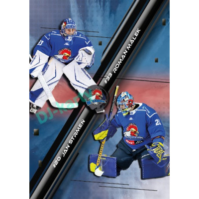 2025/26 Goal Cards Maxa liga 2.s. #GT-14 Roman Málek / Jan Strmeň Goalie Tandem