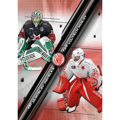 2025/26 Goal Cards Maxa liga 2.s. #GT-10 Vojtěch Mokry / Jaroslav Pavelka Goalie Tandem
