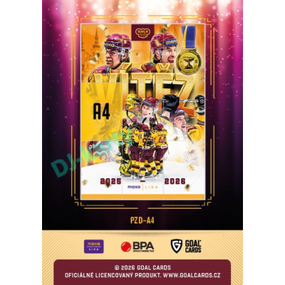 2025/26 Goal Cards Maxa liga 2.s. #PZD-A4 Jihlava Puzzle
