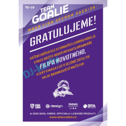 2025/26 Goal Cards Maxa liga 2.s. #TG-10 Filip Novotný Team Goalie