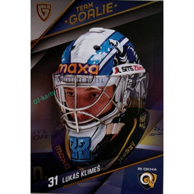 2025/26 Goal Cards Maxa liga 2.s. #TG-51 Lukáš Klimeš Team Goalie