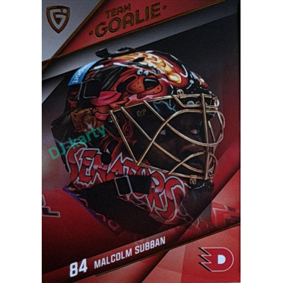 2025/26 Goal Cards Maxa liga 2.s. #TG-50 Malcolm Subban Team Goalie