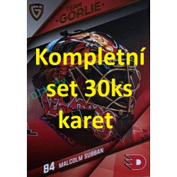 2025/26 Goal Cards Maxa liga 2.s. kompletní set 30ks karet Team Goalie