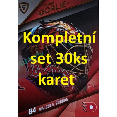 2025/26 Goal Cards Maxa liga 2.s. kompletní set 30ks karet Team Goalie