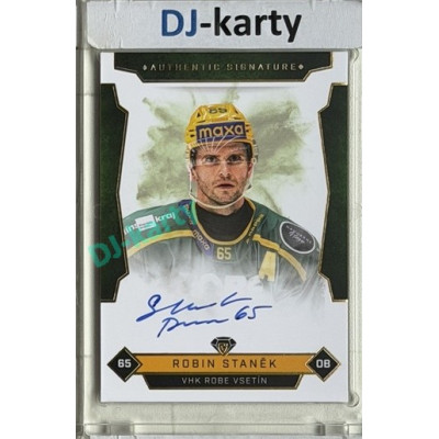 2025/26 Goal Cards Maxa liga 2.s. #VSE-4 Robin Staněk Authentic Signature 07/25