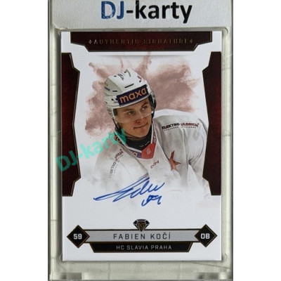 2025/26 Goal Cards Maxa liga 2.s. #SLA-6 Fabien Kočí Authentic Signature 07/25
