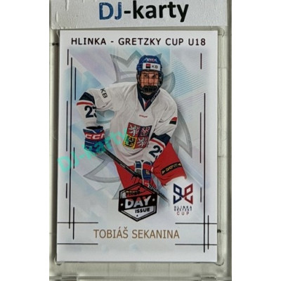 2025/26 Real Cards serie 1 #HG-18 Tobiáš Sekanina Hlinka-Gretzky cup U18 1st Day of Issue