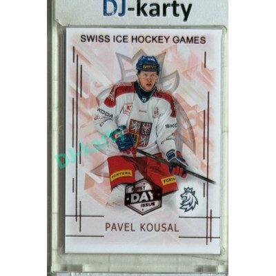 2025/26 Real Cards serie 1 #SHG-11 Kavel Kousal Swiss ice hockey games 2025/26 1st Day of Issue