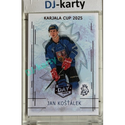 2025/26 Real Cards serie 1 #KC-12 Jak Košťálek Karjala cup 2025/26 1st Day of Issue