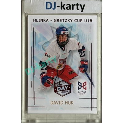 2025/26 Real Cards serie 1 #HG-06 David Huk Hlinka-Gretzky cup U18 1st Day of Issue