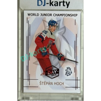 2025/26 Real Cards serie 1 #U20-08 Štěpán Hoch World junior Championship U20 2025/26 1st Day of Issue