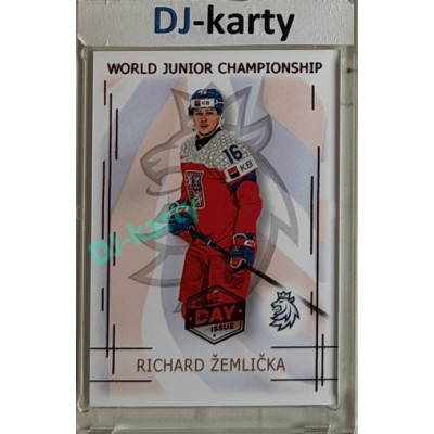 2025/26 Real Cards serie 1 #U20-23 Richard Žemlička World junior Championship U20 2025/26 1st Day of Issue