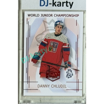 2025/26 Real Cards serie 1 #U20-09 Danny Chludil World junior Championship U20 2025/26 1st Day of Issue
