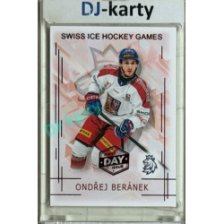 2025/26 Real Cards serie 1 #SHG-02 Ondřej Beránek Swiss ice hockey games 2025/26 1st Day of Issue
