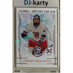 2025/26 Real Cards serie 1 #HG-02 Dominik Radim Byrtus Hlinka-Gretzky cup U18 1st Day of Issue