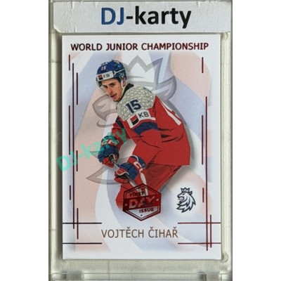 2025/26 Real Cards serie 1 #U20-03 Vojtěch Čihař World junior Championship U20 2025/26 1st Day of Issue