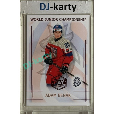 2025/26 Real Cards serie 1 #U20-01 Adam Benák World junior Championship U20 2025/26 1st Day of Issue