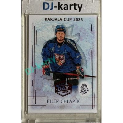 2025/26 Real Cards serie 1 #KC-08 Filip Chlapík Karjala cup 2025/26 1st Day of Issue