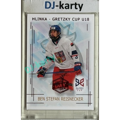 2025/26 Real Cards serie 1 #HG-15 Ben Stefan Reisnecker Hlinka-Gretzky cup U18 1st Day of Issue