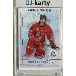 2025/26 Real Cards serie 1 #KC-13 Ondřej Kovařčík Karjala cup 2025/26 1st Day of Issue