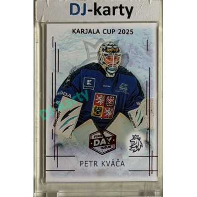 2025/26 Real Cards serie 1 #KC-17 Petr Kváča Karjala cup 2025/26 1st Day of Issue