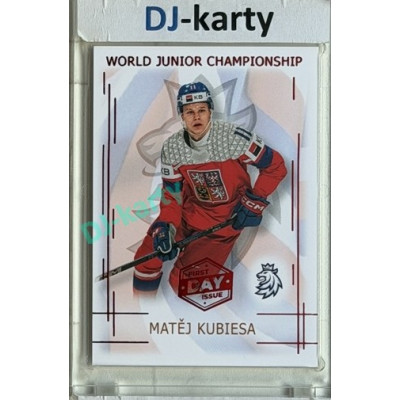 2025/26 Real Cards serie 1 #U20-12 Matěj Kubiesa World junior Championship U20 2025/26 1st Day of Issue