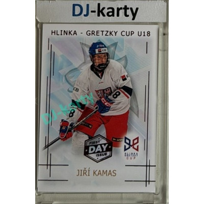 2025/26 Real Cards serie 1 #HG-08 Jiří Kamas Hlinka-Gretzky cup U18 1st Day of Issue