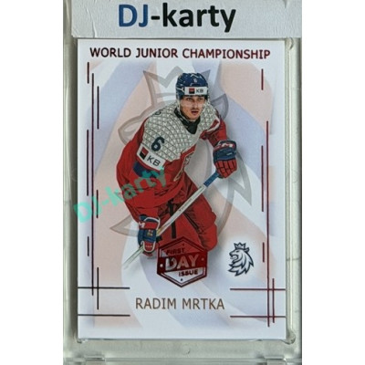 2025/26 Real Cards serie 1 #U20-15 Radim Mrtka World junior Championship U20 2025/26 1st Day of Issue