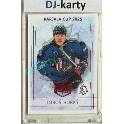 2025/26 Real Cards serie 1 #KC-07 Luboš Horký Karjala cup 2025/26 1st Day of Issue