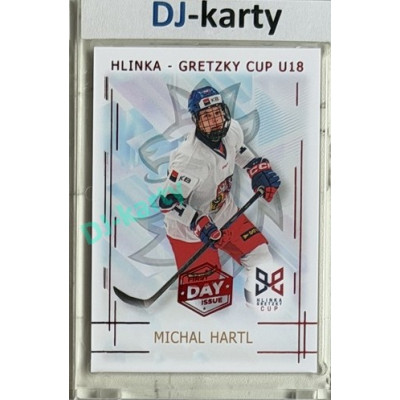 2025/26 Real Cards serie 1 #HG-04 Michal Hartl Hlinka-Gretzky cup U18 1st Day of Issue