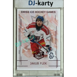 2025/26 Real Cards serie 1 #SHG-05 Jakub Flek Swiss ice hockey games 2025/26 1st Day of Issue